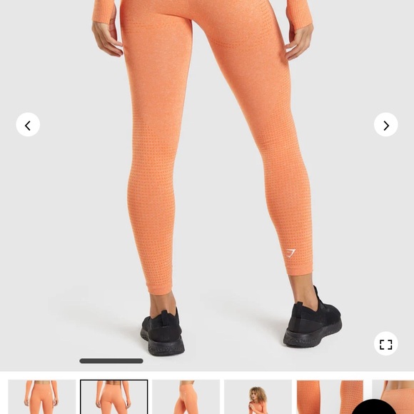 Orange gymshark leggings Xs - Picture 3 of 14